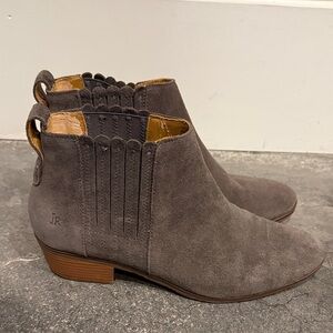 Jack Rogers Gray Suede Ankle Boots